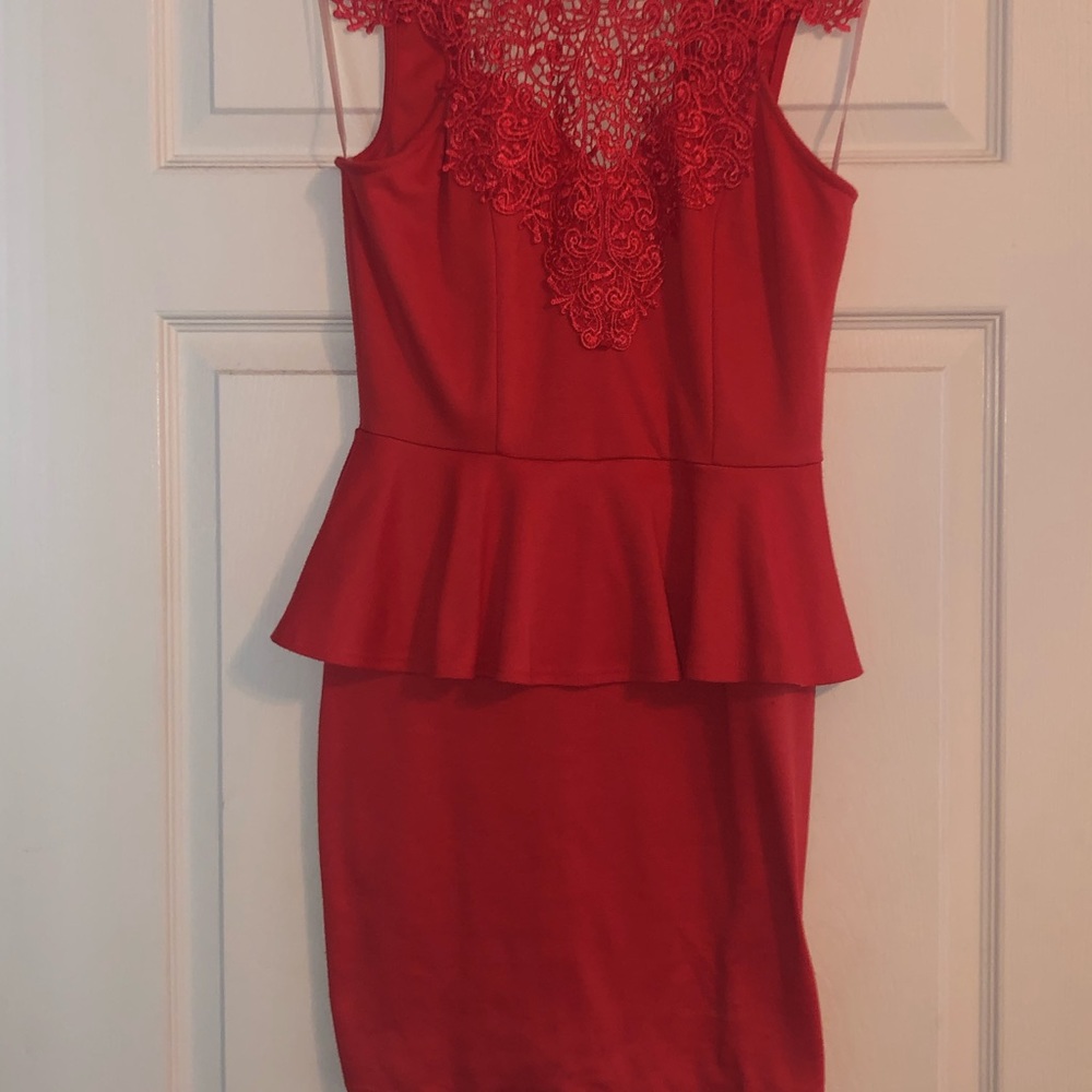 Charlotte Russe lace high neck bodycon dress